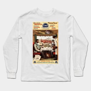 PULLMAN TRAINS Dining Cars Through Cincinnati Indianapolis and Dayton American Rail Advertisement Long Sleeve T-Shirt